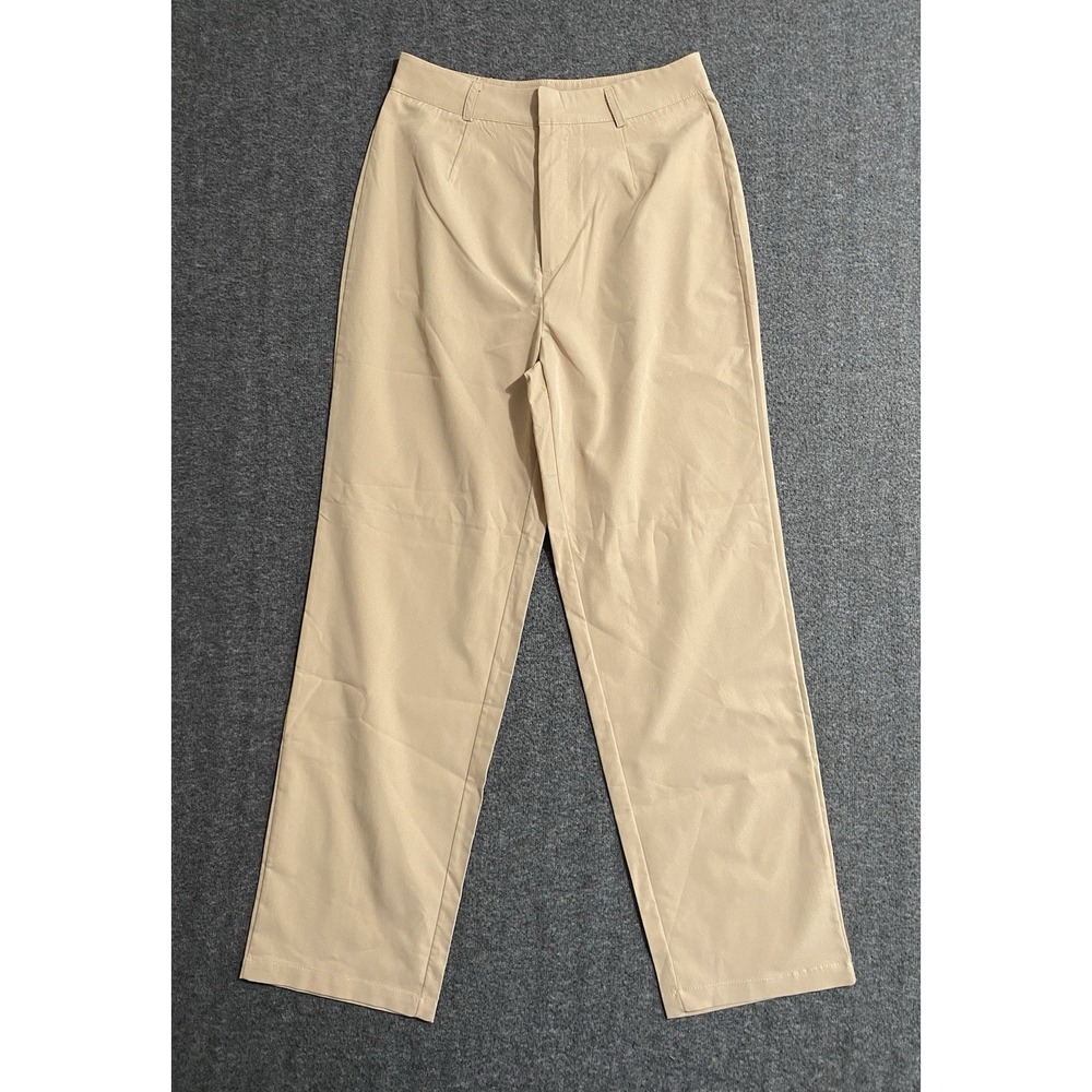 Womens Dress Pants Orange High Rise 100% Polyester Size M